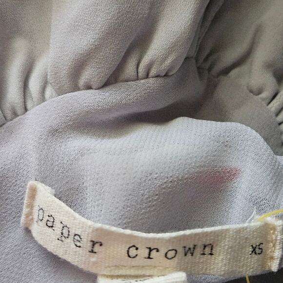 Paper Crown Anthropologie Floral Print Sleeveless Blouse Size XS - Picture 3 of 5